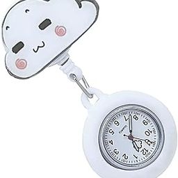 Lapel Watch, ELECDON Nurse Watch for Nurses Doctors, Clip-on Hanging Lapel Nurse Watch Silicone Cover Brooch Pocket Watch Badge Reel Retractable Digital Watch, Modern-image-12