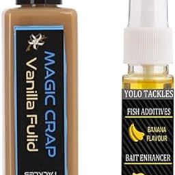 Fishing Banana Magic Crap Bait 100ml, Vanilla 25ml Attractant Spray Combo-image-84