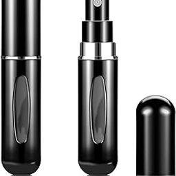 Ostin Perfume Atomiser Bottles, 5ml Refillable Spray Bottle Mini Underfill Empty Travel Bottle for Purse Handbag Pocket Luggage (Black)-23