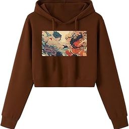 Crop Hoodie Sweatshirt Women Cute Casual Trendy Stylish Pink Lavender Latest Black White Beige Brown Girl 399 499 Under-image-72