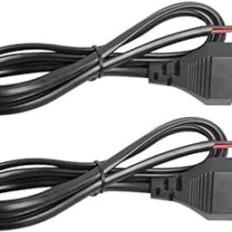 AC Power Supply 2 Pin Connector with Open-Ended Cable Power Supply Electronic Hobby Kit 2Pin AC Power Supply Cable with AC Plug1 Meter (10 PCS)-25