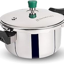 The Indus Valley Triply Stainless Steel Outer Lid Pressure Pan 5 Litres | Also Use As Deep Fry Pan | Induction friendly | ISI-Certified, 3-Layer Body, 100% Pure & Toxin-free, 5 Years Warranty-30