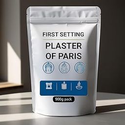 900gm Fast Setting Plaster of Paris Powder/POP White Casting Cement/Quick Dry Modelling and Sculpture Paste/White Moulding Material for Art and Craft, DIY Casting, Home Décor Projects & School Use-image-32