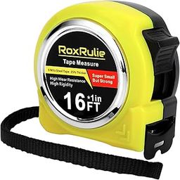 RoxRulie Tape Measure with Fractions 1/8, Measuring Tape 16 FT, 1 Inch/25mm Wide Blade Measurement Tape, Easy Read, Small, Local Design with Fractional Read, Great for Around The House and Carpenter-9