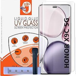 STP FEEL® HD+ UV Tempered Glass Screen Protector Guard Compatible For Honor X9C 5G (6.78 Inch, Pack of 1) Full Adhesive UV Curved Case Friendly HD Clarity with easy installation kit-image-83