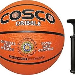 Cosco Rubber Basketball with Hand Pump, Size 5 (Multicolour)-image-76