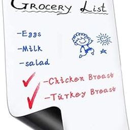 OWill Plastic 11 X 8 Inch Magnetic Dry Erase Whiteboard Sheet For Fridge(A4)-image-96