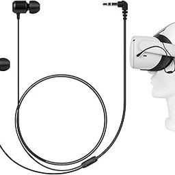 GEEKRIA VR in-Ear Headphones Compatible with Meta Q3/Q2/Pico Neo 3/HTC Vive, Short Earbuds with S/M/L Size Ear Tips, 3.5 mm Aux 360 Degree Sound Earphone for Virtual Reality Gaming Headset (Black)-picture-16