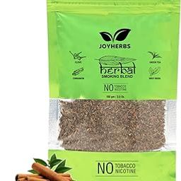 JOYHERBS Ayurvedic & Herbal Nicotine Free Mixture For Smoking | 100% Tobacco Free and Nicotine Free - Pack of 100 gram | Tobacco Alternatives Organic Smoking Blend Mix Of Clove, Tulsi and Green Tea-picture-16