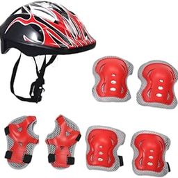 THE STYLE SUTRA Kids Bike Helmet Roller Skating Helmet for Cycling Multi Sports Roller Skate Black Red-image-83