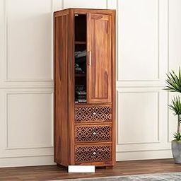 CentreWood Sheesham Wood Wooden Single Door Wardrobe Organizer for Clothes | - Solid Wood Almirah with 3 Drawers, 3 Shelves - Cupboard for Large Bedroom, Natural Finish-image-29