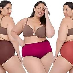 Women's Cotton Jumbo Size Panties, Big Size Panties, Plus Size Panties High Waist Hipsters | Super Soft Breathable Everyday Wear Panty Pack of 3-picture-8