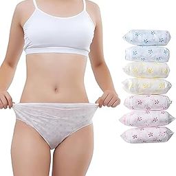Women's Disposable Panties for After delivery/Periods/Travelling/Postpartum Ideal for Travelling/Spa/Body Massage/Surgeries/Maternity Polypropylene Panties (Pack of 6) White.-image-6