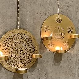 Urban Born Candle Holder for Home Decor | Tea Light Holder | Antique Metal Lantern and Tealight Holder for Home Decor Items | Tealight Candle Holders for Living Room (Free Tealight)-image-40