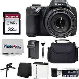 Kodak PIXPRO AZ528 16 MP Full HD Video Digital Camera (Black) with 52x Optical Zoom Bundle with Accessories Including Protective Camera Case, Battery & Charger, 32GB SD Card, Tripod and More-picture-21