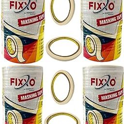 IRIKA Pack of 96 MASKING TAPE ROLL (4 BAMBOO Tape Rolls - 6mm x 20m Each), Multipurpose Adhesive Tape for Various Uses-image-11