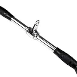 Fitness Aim Bicep Triceps Handle Press Push Pull Down Revolving Straight Bar Grip Handle Multi Gym Cable Pulley Handle Cable Attachment with Safety Lock-19