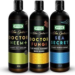 IFFCO Urban Gardens - Doctor Series + Growth Promoter Combo - 600 ML - Neem Oil, Fungi, Sea Secret - Organic Solution to Prevent All Soil & Plant Borne Problems and Improve Abiotic Stress Tolerance-image-23