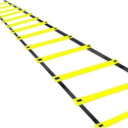 Kobo Sports 8 Meter Fixed Agility Ladder Agility Training Ladder Speed Flat Rung with Carrying Bag-10