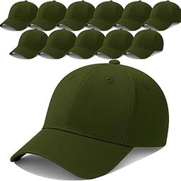 Unisex Cotton Baseball Cap Pack of 12 - Adjustable Solid Color Caps for Men & Women - Bulk Lot for Resale, Events, Outdoor, Group, Team Use-image-48