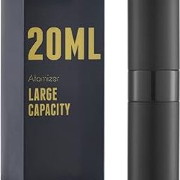 owlyee 20ML Perfume Atomizer, Travel Cologne Spray Bottle, Mini Empty Sprayer Dispenser (Black, 1PCS)-22