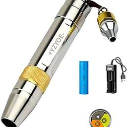 YZYOE LED Three Light Source Jade Identification Flashlight, 365nm Ultraviolet Detection Lamp, Jewelry, Gemstones, Antique Beeswax Banknotes Verification.-image-33