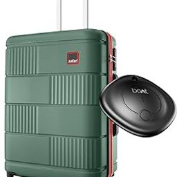 Trackr 8 Wheels 69cm Medium Size GPS Enabled Trolley Bag with Boat Tag, Hard Case Polycarbonate Luggage, TSA Lock, Organized Interior, Suitcase for Travel, Trolley Bags for Travel, Dusk Green-image-26