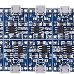 IVELECT Premium 10 Pieces Micro USB Battery Charger Module 5V/1A Charging Board LED Voltmeters-17
