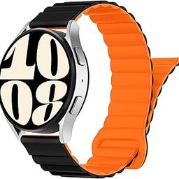 VEMIGON Silicone Magnetic Strap Compatible with Samsung Galaxy Watch 7 6 5 4 Bands 44mm 40mm/Galaxy Watch 6 Classic 47mm 43mm/Watch 5 Pro 45mm/Watch 4 Classic 46mm 42mm, 20mm Replacement Sport Loop-image-25