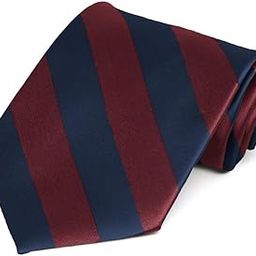 Maroon and Navy Blue Striped Tie-picture-35