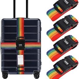 Dayalu Luggage Strap for Suitcases, Straps Belts for Trolleys and All Kind of Luggages (4, Rainbow)-picture-13