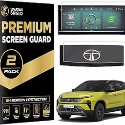 Screen Guard COMBO For NEW TATA HARRIER 2023 FACELIFT | 12.3 INCH INFOTAINMENT + STEERING CLUSTER || Car Touch Display Protector | Music System Accessories [Not Tempered Glass]-image-40