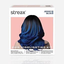 Streax Hair Colour Highlight Kit | Blue Jersey Blue - Pack of 1 | Enriched With Walnut & Argan Oil | For Women | Rich, Vibrant, Easy to Use, DIY Application-5
