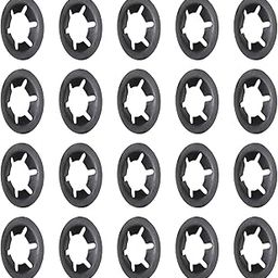 Bettomshin Internal Tooth Star Washers 12x25mm Carbon Steel Push On Lock Washer Locking 5 Points Clips Fastener for Product Maintenance 20pcs-image-49