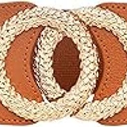Fabric Elastic Waist Belt for Women Dresses Double Ring Design Stretchy Wide Belt for Ladies Saree - Free Size (LD137)-image-100