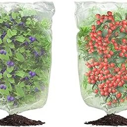 Fruit Tree Netting,2Pcs 6.6 * 6.6FT Fruit Orchard Netting to Protect Fruit from Birds and Cicadas, Mesh Covers Net Protector for Plant Protection,Fruit Trees & Vegetables with Zipper and Drawstring-image-37