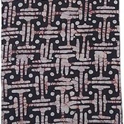 Pure Cotton Hand Block Print Batik Handloom Lungis For Men Pack of 1 (2.25 mtr) Brown-28