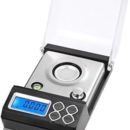 ELBME High Precision Professional Digital Milligram Scale 50g/0.001g Mini Electronic Balance Powder Scale Gold Jewelry Carat Scale Digital Weight with Calibration Weight Tweezer and Weighing Pan-17