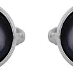 Men's Grey Brass Cufflinks – Durable & Stylish – Classic Fashion Accessory – Comes in Velvet Ziplock Pouch– Ideal for Formal Wear, Weddings, Business & Parties-19