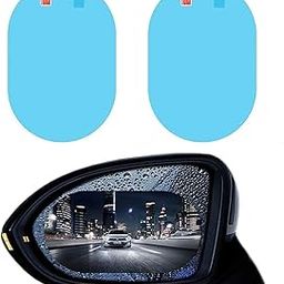 LISHER Car Accessories Rearview Mirror Film Waterproof Mirror Film Anti Fog Clear Nano Coating Film for Car Rear View Mirrors Side Windows Stickers for car (2 Oval)-image-34