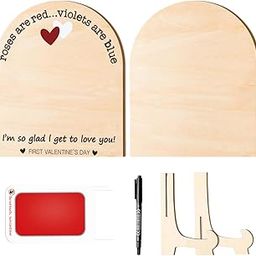ATORSE Footprint Sign Craft Elegant Sturdy DIY Wooden Ornament for Bedroom Home Black Text Ink pad-image-24