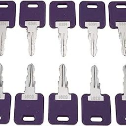 DVPARTS 10X RV Camper Keys G391 Compatible with Global Link Global Link, Fastec, Bauer, Lippert Components RV Standard Baggage Door Locks-image-1