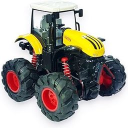 Amitasha Friction Power Die Cast Tractor Toy for Kids 3-12 Years 4WD Push n Go Mini Monster Truck 360 Flip Metal Vehicle Tractor Toy 4 Wheel Drive Stunt Car - Pack of 1-image-43