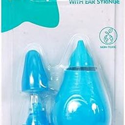 1st Step Baby Nose Cleaner/Nasal Vacuum Sucker Mucus Snot Aspirator with Ear Syringe (Blue)-19