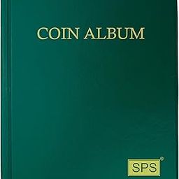 SPS 240 Pockets Coin Album Book – Premium Coin Holder for Big Currency Coins Collection, Commemorative Coins, and Souvenirs – Durable Coin Storage (240 Large Pockets, Green)-image-83