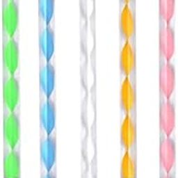 FAMEZA Nail Art Dotting Tools, 5pcs 130mm Nail Dotting Pen Marbleizing Tool Set professional stainless steel nail art dotting tools (5 Colour)-2