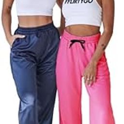 Cotton Solid Track Pant/Lounge Wear/Pocket Payjama �100% Export Quality Soft Cotton Night Wear/Pocket Pyjama for Women Combo Pack, Black & Blue Pyjama-10