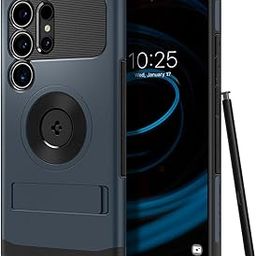 Spigen Slim Armor MagFit for Samsung Galaxy S24 Ultra Case, Galaxy S24 Ultra Back Cover (2024) - Metal Slate-image-74