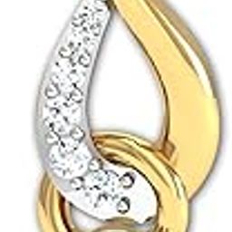 14K /18k Yellow Gold and Diamond Designer Pendant For Womens-image-41
