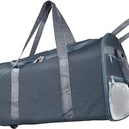 Nylon 83 Cm Extra Large Travel Duffle Bag, Luggage Bag Covertible Trolley Duffel Storage Bag with 2 Wheels & Pull Handle - (Grey, 83x36cm)-picture-28
